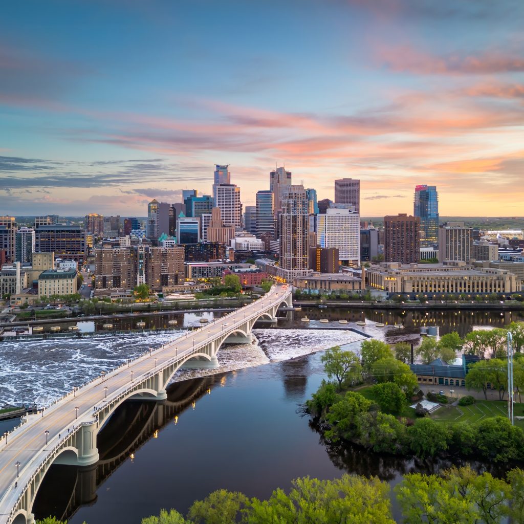 Minneapolis, Minnesota, USA Cityscape